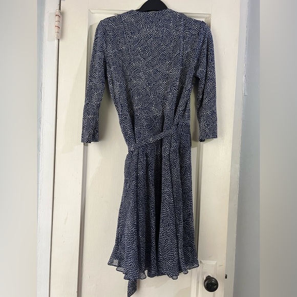 Diane Von Furstenberg Irina Wrap Chiffon Mini Dress 8 - Picture 5 of 13